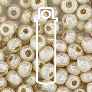 5/0 Baroque Pearl White Apprx 20gm Tube - 05-3951-TB