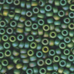 E 5/0 Matte Op Green Ab 250 Gram Bag - 05-411FR