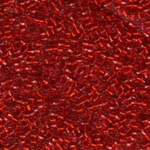 10/0 Twist Hex Cuts 250 Grams Ruby Tansp Silver Lined - 10TW-011