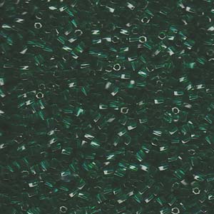 10 Twist Hex Cut 250 Gram Transp Emerald - 10TW-147