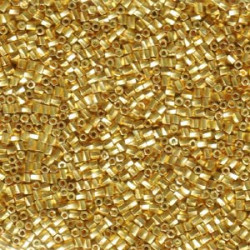 10/0 Twist Hex Cuts 250 Grams Galvanized Gold - 10TW-182
