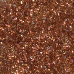 10/0 Twist Hex Cuts 250 Grams Transparent Topaz Ab - 10TW-257