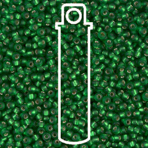 11/0 Seed Bead-aprx 24gms Matte S/l Green - 11-916F-TB