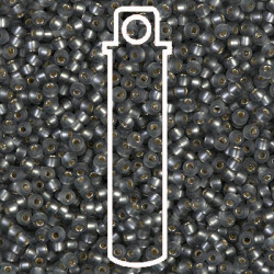 11/0 Seed Bead-aprx 24gms Matte S/l Gray - 11-921F-TB