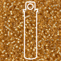 11/0 Seed Bead-aprx 24gms Matte S/l Dk Gold - 11-94F-TB