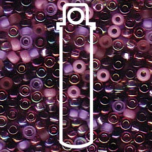 11/0 Miyuki Seed Bead Mix Lilacs-aprx 24gms - 11-9MIX01-TB