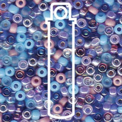 11/0 Miyuki Seed Bead Mix Caribbean Blue-aprx 24gms - 11-9MIX11-TB