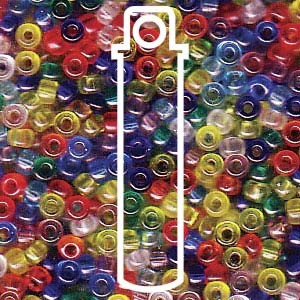 11/0 Miyuki Seed Bead Mix Rainbow-aprx 24gms - 11-9MIX16-TB