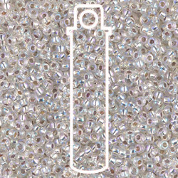 6/0 Miyuki S/l Crystal Ab Appr 20gm Tube - 6-91001-TB