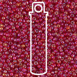 6/0 Miyuki S/l Flame Red Ab-appr 20gm Tube - 6-91010-TB