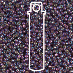 6/0 Miyuki S/l Dk Smoky Amethyst Ab-appr 20gm Tb - 6-91013-TB