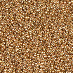 6/0 Seed Bead Galv Yellow Gold -100 Gm/bg - 6-91053-100