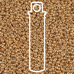 6/0 Seed Bead Galv Yellow Gold 20gm/tb - 6-91053-TB