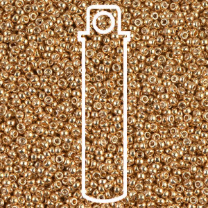 6/0 Seed Bead Galv Yellow Gold 20gm/tb - 6-91053-TB