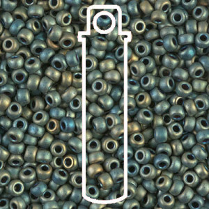 Met Matte Green Iris Miyuki Appx 20gm Tube - 6-91256-TB