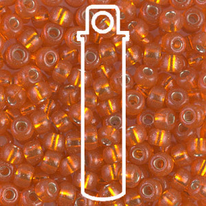 S/l Orange Miyuki Appx 20gm Tube - 6-9138S-TB