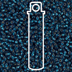 Dyed S/l Blue Zircon Miyuki Appx 20gm Tube - 6-91425-TB