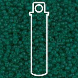 Matte Trans Emerald Miyuki Appx 20gm Tube - 6-9147F-TB
