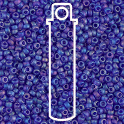 Matte Trans Cobalt Ab Miyuki Appx 20gm Tube - 6-9151FR-TB