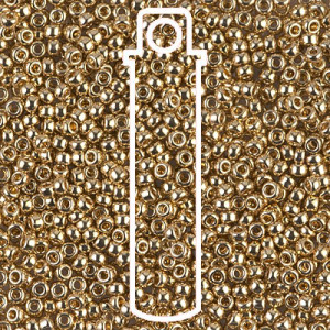 6/0 Miyuki 24kt Gold Lt Plated (db34)appr 20gm Tb - 6-9193-TB