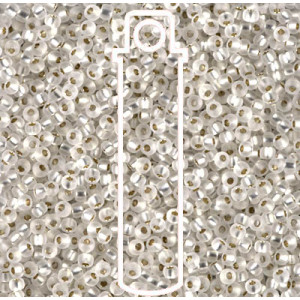 6/0 Miyuki Matte S/l Crystal-appr 20gm Tube - 6-91F-TB