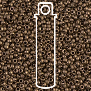 6/0 Seed Bead Matte Metallic Bronze 20gm/tb - 6-92006-TB