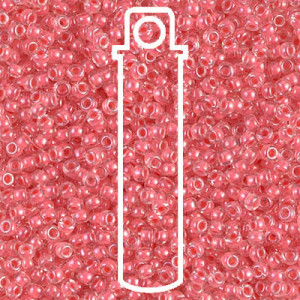 6/0 Miyuki Coral Lined Crystal-appr 20gm Tube - 6-9204-TB