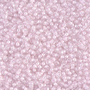 6/0 Miyuki Pink Lined Crystal-250 Gm - 6-9207