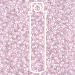 6/0 Miyuki Pink Lined Crystal-appr 20gm Tube - 6-9207-TB