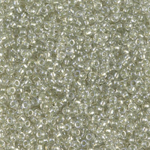 Pale Lime Lined Crystal Miyuki 6/0 250gm - 6-92604