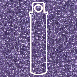 Sprkl Purp Lined Crys Miyuki Appx 20gm Tube - 6-92607-TB
