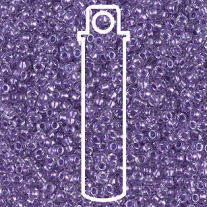 Sprkl Purp Lined Crys Miyuki Appx 20gm Tube - 6-92607-TB