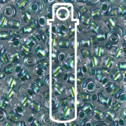 Magic Emerald Marine Lined Crystal Miyuki Appx 20gm Tube - 6-93205-TB