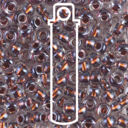 Magic Copper Plum Lined Crystal Miyuki Appx 20gm Tube - 6-93206-TB