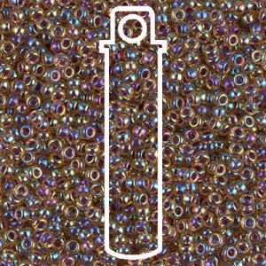 Berry Lined Lt Topaz Ab Miyuki Appx 20gm Tube - 6-9342-TB
