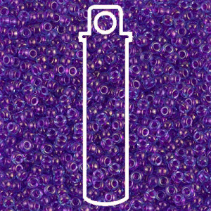 Fuchsia Lined Aqua Luster Miyuki Appx 20gm Tube - 6-9352-TB
