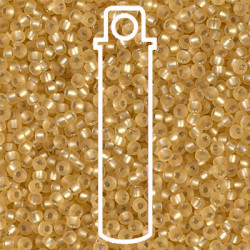 6/0 Miyuki Matte S/l Gold-appr 20gm Tube - 6-93F-TB