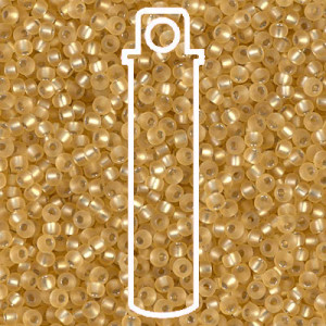 6/0 Miyuki Matte S/l Gold-appr 20gm Tube - 6-93F-TB