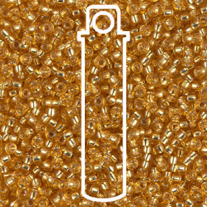 6/0 Miyuki S/l Dk Gold -appr 20gm Tube - 6-94-TB