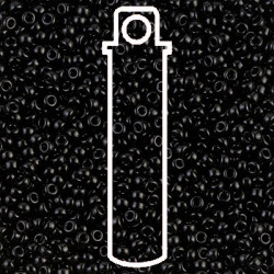 Opaque Black Miyuki Appx 20gm Tube - 6-9401-TB