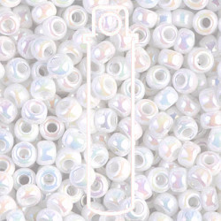 6/0 Miyuki White Ab -appr 20gm Tube - 6-9402R-TB