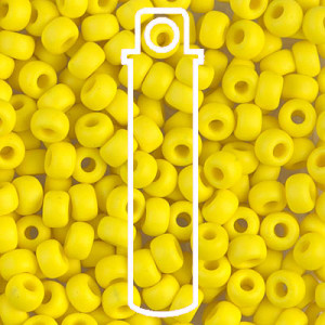 6/0 Miyuki Matte Op Yellow-appr 20gm Tube - 6-9404F-TB