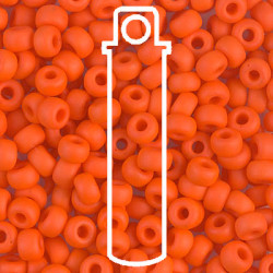 6/0 Miyuki Matte Op Orange-appr 20gm Tube - 6-9406F-TB