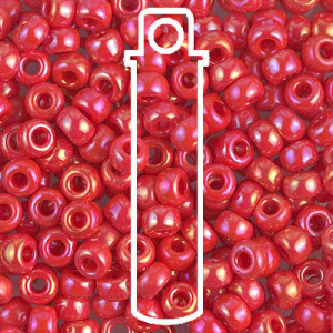 6/0 Miyuki Op Red Vermillion-appr 20gm Tube - 6-9407R-TB