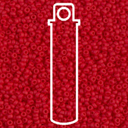 Matte Opaque Red Miyuki Appx 20gm Tube - 6-9408F-TB