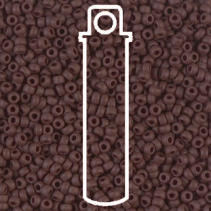 6/0 Miyuki Matte Op Chocolat(like Db884)appr 20gm Tube - 6-9409F-TB