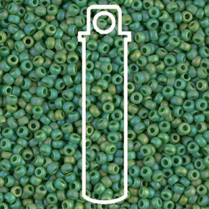 Matte Op Green Ab Miyuki Appx 20gm Tube - 6-9411FR-TB