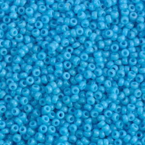 6/0 Seed Beads Opaque Tq Blue -250gm/bg - 6-9413