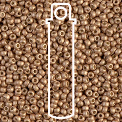 6/0 Miyuki Duracoat Matte Galv Champagne-apx20gm Tb - 6-94204F-TB