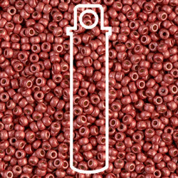 6/0 Miyuki Duracoat Matte Galv Berry-appr 20gm Tube - 6-94208F-TB